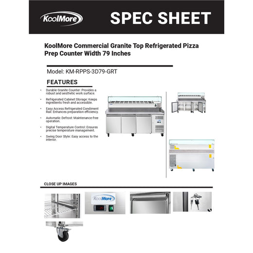 Prep Station Component Spec Sheet