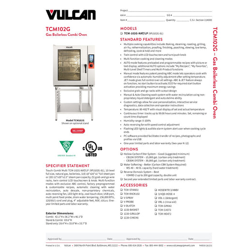 Spec Sheet