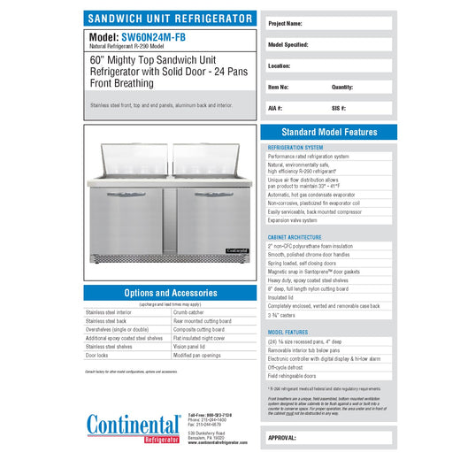 Spec Sheet