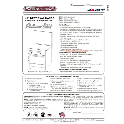 Spec Sheet