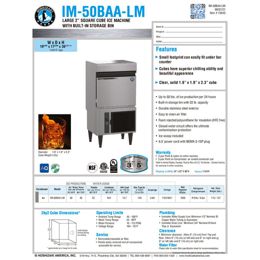 Spec Sheet