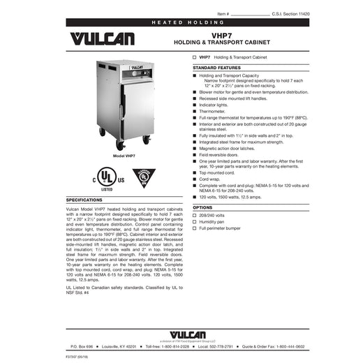 Spec Sheet