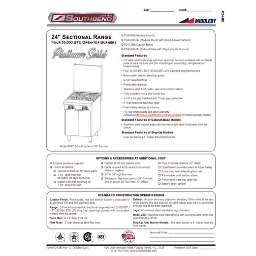 Spec Sheet