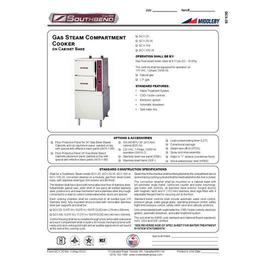 Spec Sheet