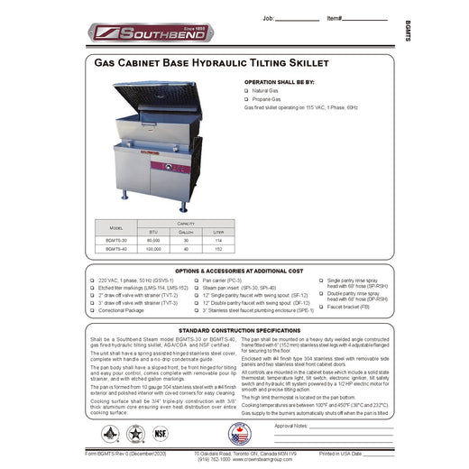 Spec Sheet