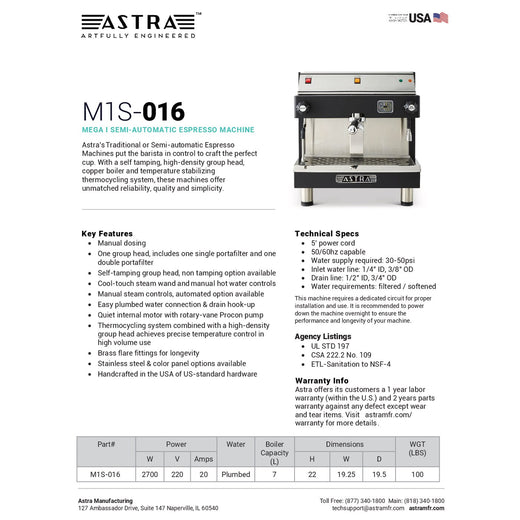 Spec Sheet