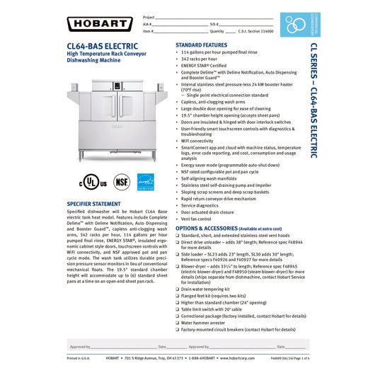 Spec Sheet