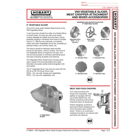 Spec Sheet