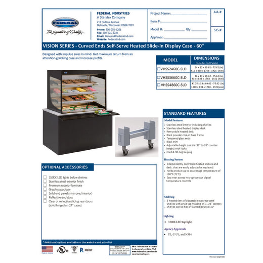 VHSS2460C-SLD Spec Sheet