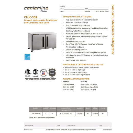 Spec Sheet