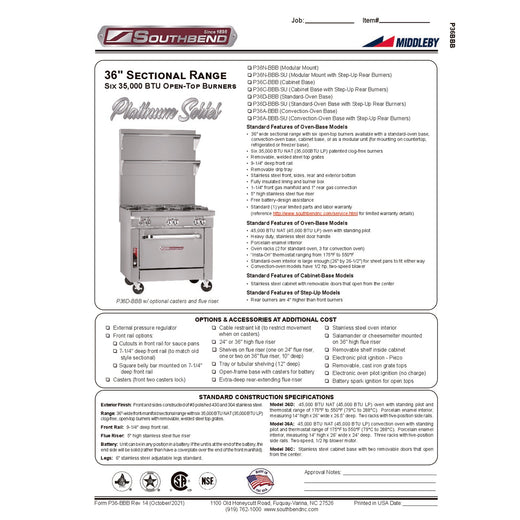 Spec Sheet