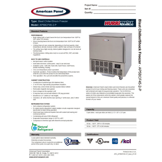 Spec Sheet