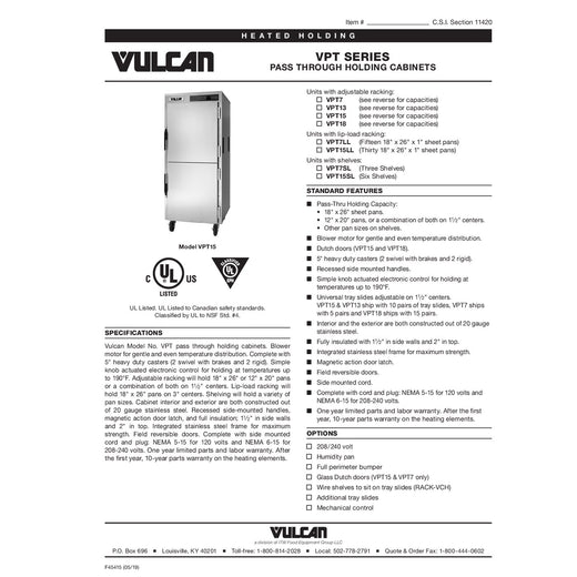 Spec Sheet