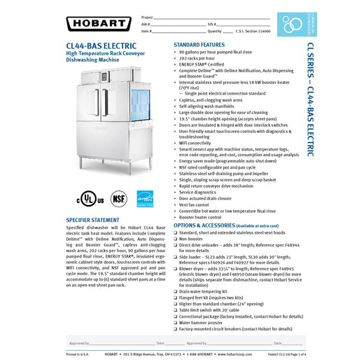 Spec Sheet