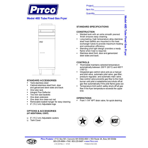 Spec Sheet