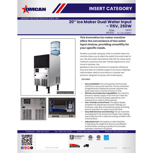 Spec Sheet