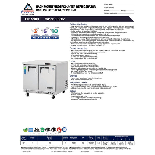Spec Sheet
