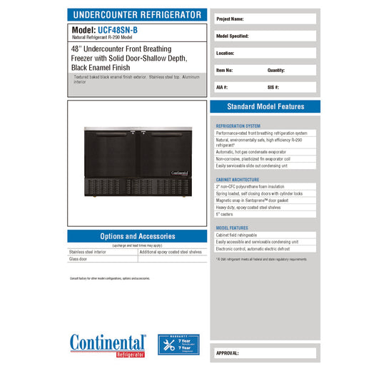 Spec Sheet