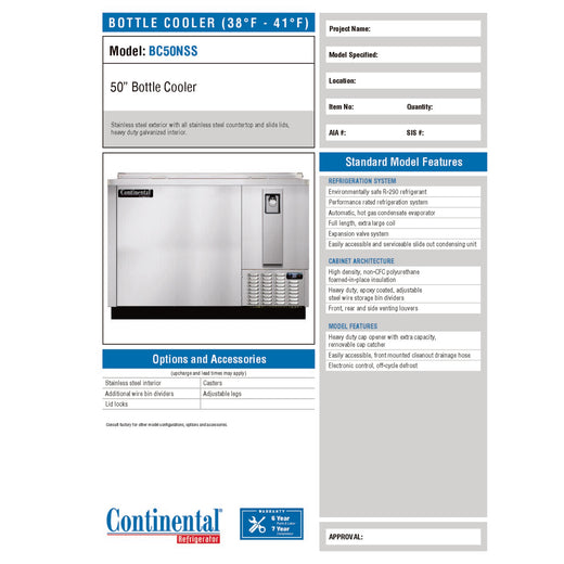 Spec Sheet