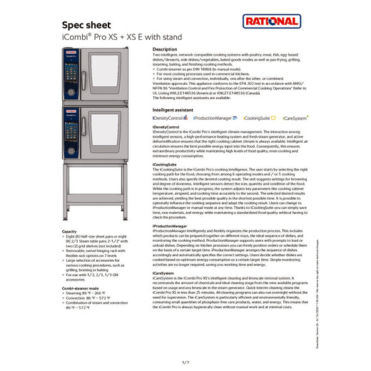 Stacking Kit Stands Spec Sheet