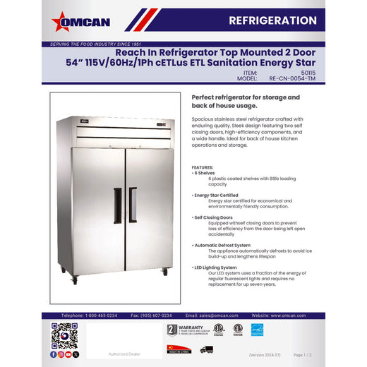 Spec Sheet