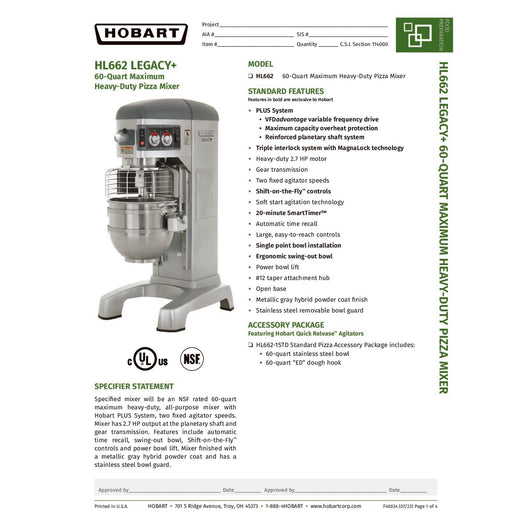 Spec Sheet