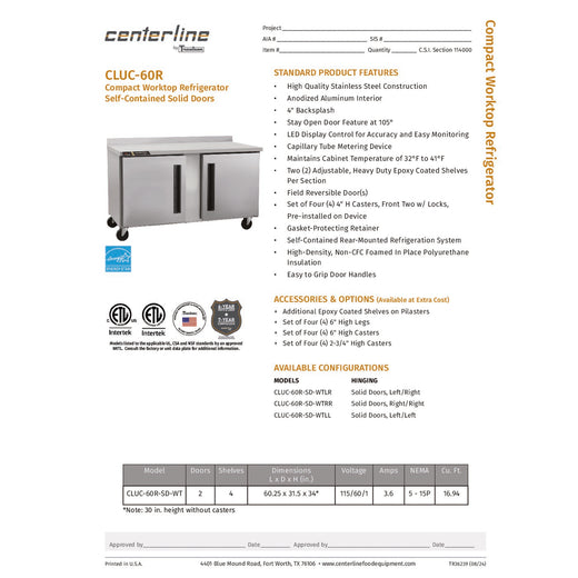 Spec Sheet