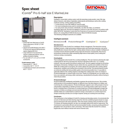 Marine Spec Sheet