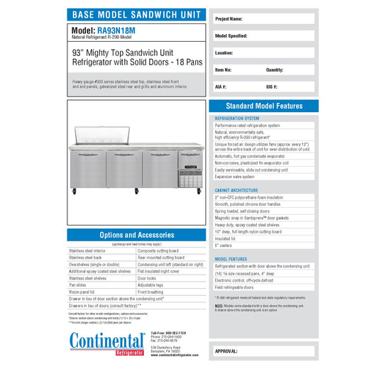 Spec Sheet