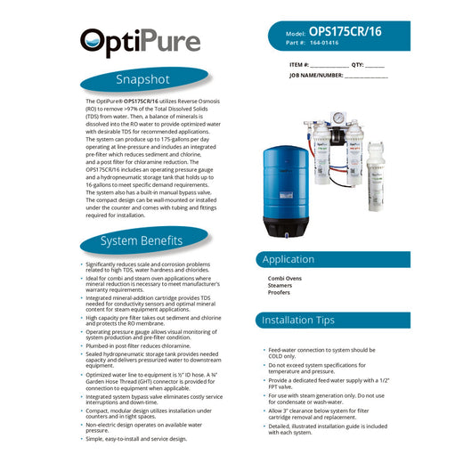 Spec Sheet