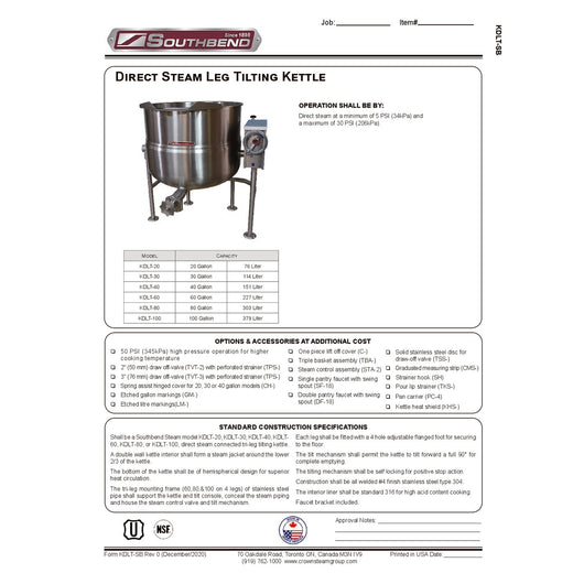 Spec Sheet