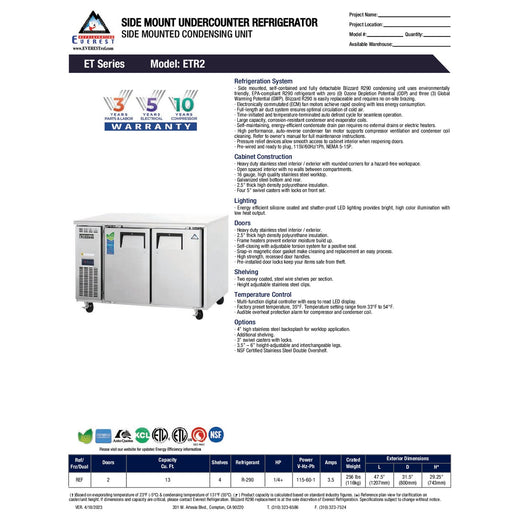 Spec Sheet