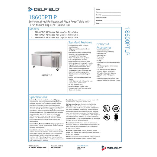 Spec Sheet