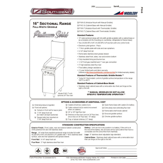 Spec Sheet