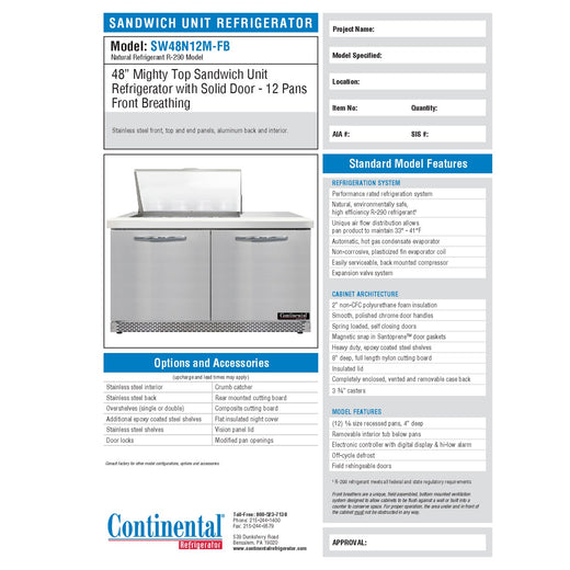 Spec Sheet
