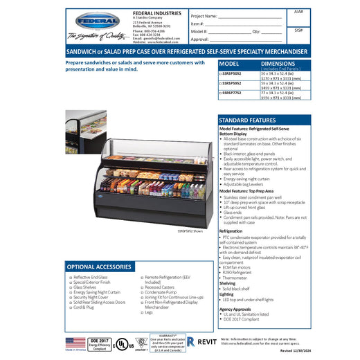 SSRSP-5952 Spec Sheet