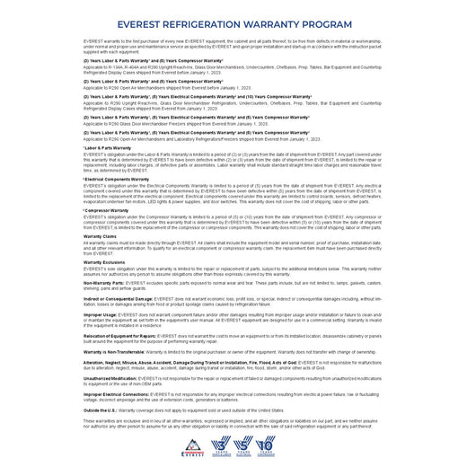 Everest Warranty Program