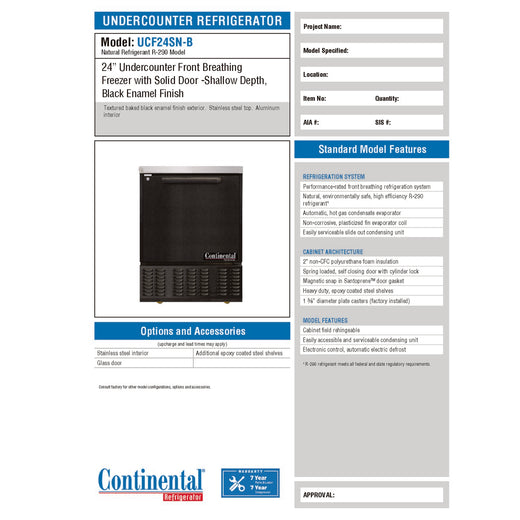 Spec Sheet