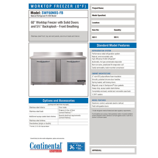 Spec Sheet