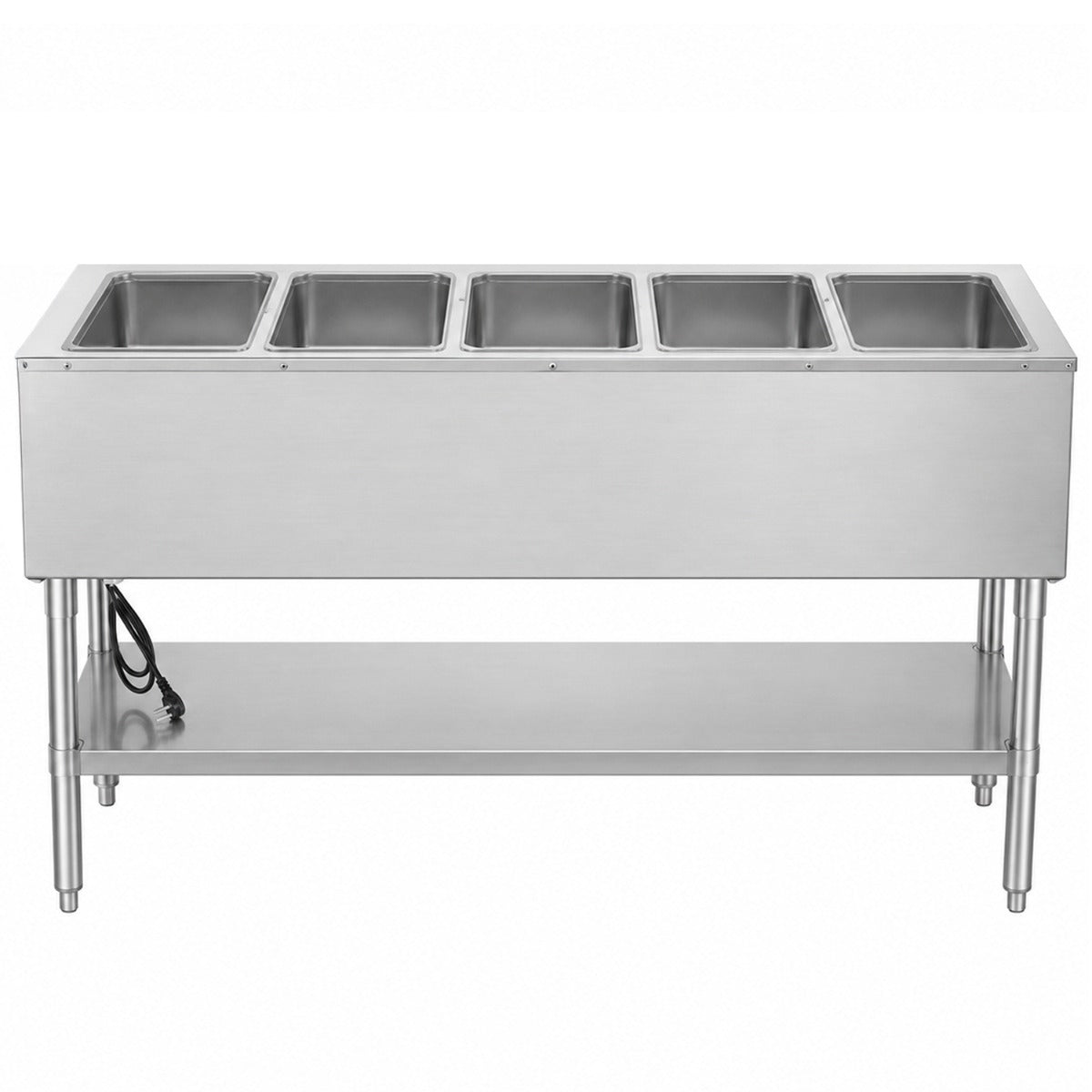 Prepline EST74-5O electric steam table, back view with power cord