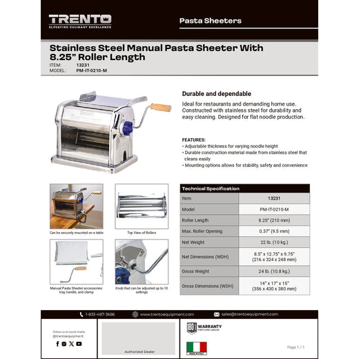 Spec Sheet
