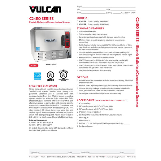 Spec Sheet