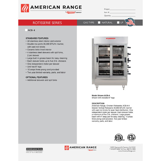 Spec Sheet