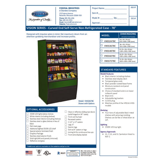 VNSS6078C Spec Sheet