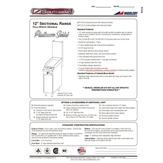 Spec Sheet