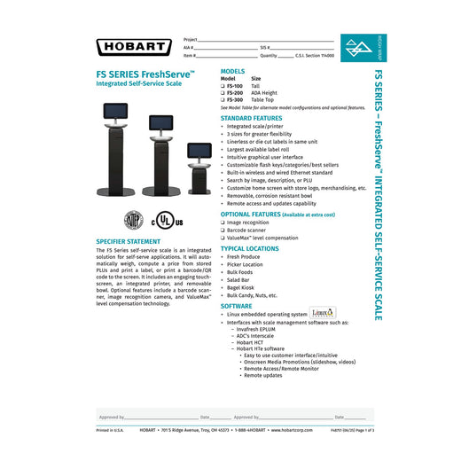 Spec Sheet