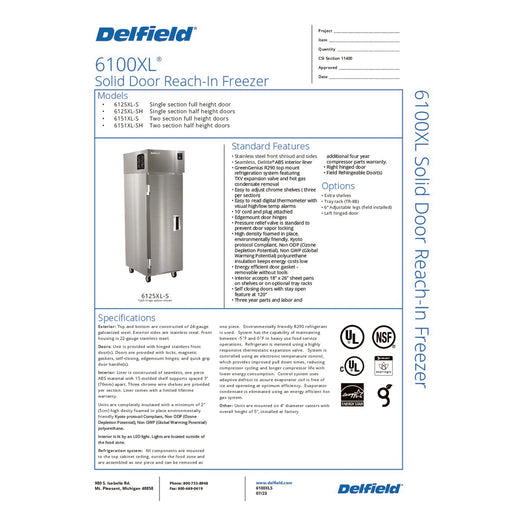 Spec Sheet