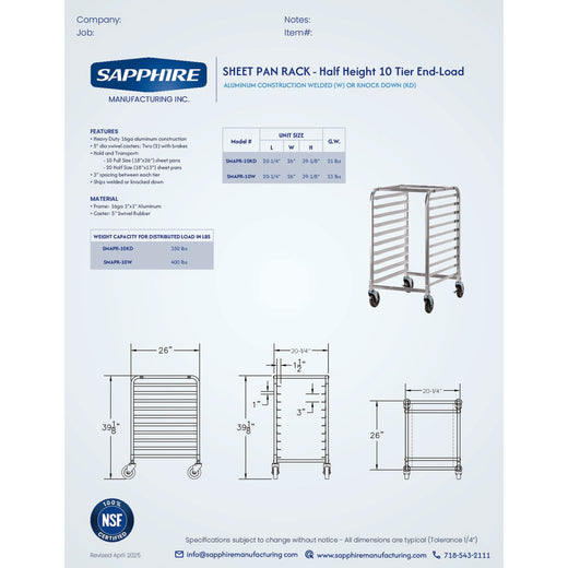 Spec Sheet