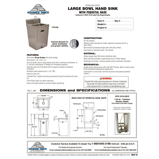 Spec Sheet