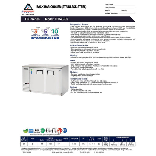 Spec Sheet